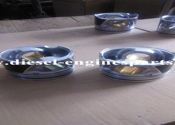 6D105 Forged Steel Pistons Phosphating Bright Color Diesel Engine Parts