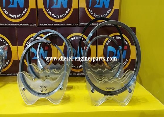 Alloy Steel Diesel Engine Piston Ring Phosphide Surface Black With Gray